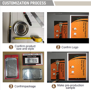 Impressão de seda OEM & ODM Bandeja de peças magnéticas Personalizado 3 polegadas 4 polegadas 6 polegadas Peças <span class=keywords><strong>Bowl</strong></span> Metal Storage <span class=keywords><strong>Bowl</strong></span> com Magnet Bottom - Product Image 4
