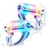 Nouveau Pistolet à Eau Électrique en Plastique Shark MK 2026 avec Lumières LED Colorées, Tir Automatique Continu, Blaster Spatial pour Garçons, Idéal pour l'Extérieur