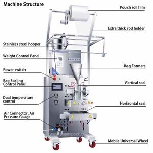 New Generation 4 Sides Sealing Sachet <b>Sauce</b> Filling Machine Ketchup Packing Machine Factory Price - Product Image 3