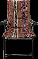Chaise de plage pliante en fer à ressorts, portable, inclinable, pour la pause déjeuner et les loisirs, avec dossier en coton – Ventes flash