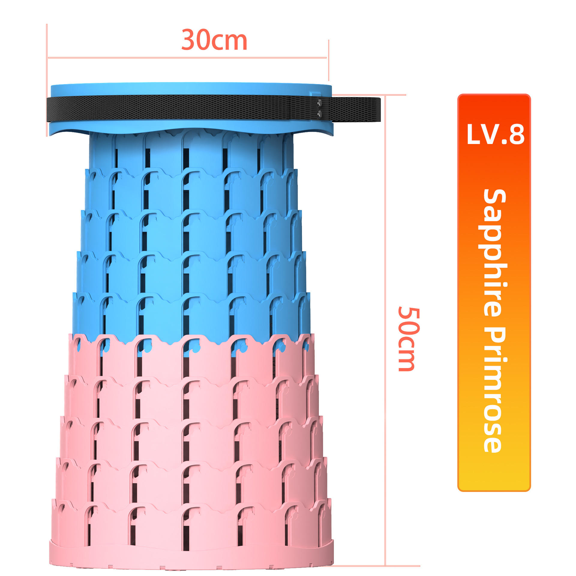 sapphire blue primrose red