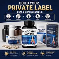 Complément de soutien pour le nerf sciatique en capsules, 60 unités, confort quotidien, mobilité, santé des nerfs, vente en gros, OEM, marque privée
