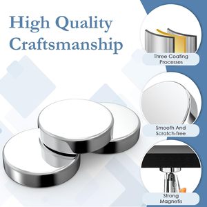 Imanes de Disco Redondos de <span class=keywords><strong>Neodimio</strong></span> con Revestimiento de Níquel para Pizarra Blanca, de Buena Calidad y Tamaño Personalizado - Product Image 2