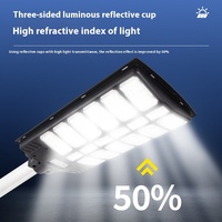 Réverbère solaire LED haute puissance super lumineux capteur Radar intégré lampe de cour ABS étanche IP65 éclairage extérieur de route