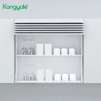 Kangyale Système de rangement intelligent Volets de cuisine Casiers élévateurs Volet roulant intelligent Volet roulant en verre pour armoire de cuisine