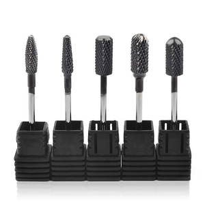 All'ingrosso professionale 3/32 "nero in acciaio tungsteno cuticola punte per unghie per salone di Manicure professionale - Product Image 2