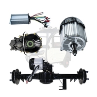 Pour le marché indonésien tricycle électrique kit tuk-tuk moteur sans balais à courant continu 48V60V800W à 1500W contrôleur différentiel