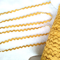 WW001 Vente en gros usine – Dentelle ondulée en coton de 5 mm, forme zigzag, pour accessoires vestimentaires