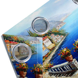 Parete rivestita di fiori 3D stampa digitale paesaggio <span class=keywords><strong>foto</strong></span> poliestere <span class=keywords><strong>tende</strong></span> oscuranti per il <span class=keywords><strong>soggiorno</strong></span> - Product Image 4