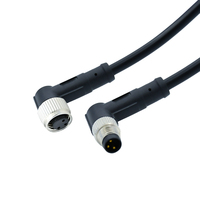 Conector Circular Impermeable Hembra M5 M12 M8 para PCB con Conector de Sensor Din Métrico de 3 Pines y 2 Pines, Conectores Métricos M8