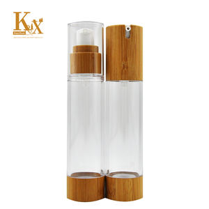 Embalagem Cosmética Biodegradável de Bambu 15ml 30ml 50ml Frasco de Bomba de Loção Sem Ar - Product Image 6