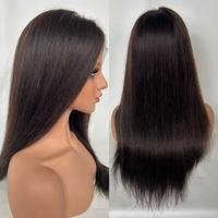 Wig Lace Frontal HD 13*6, Pengiriman Cepat, Harga Pabrik, Rambut Manusia Remy Virgin Mentah, Hitam Alami, Semua Ukuran Curl Wave, Knots Terpucat