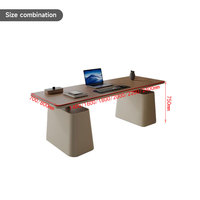 Bureau de direction et de maître de la maison Liyu, moderne et luxueux, convertible, avec espace de rangement, montage facile, mobilier de bureau en bois