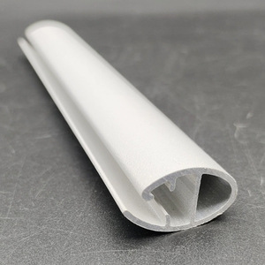 Riel Inferior en Forma de U de Aleación de Aluminio, Viga Inferior Elíptica de 2.5, Riel para Cortina Enrollable de 6 Metros, Blanco, Accesorios para Cortinas Resistentes - Product Image 1