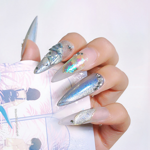 Vernis à ongles en gel UV effet œil de chat Aurora, poudre acrylique pour nail art - Product Image 2