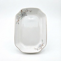 Bol carré en céramique de porcelaine, style nordique contemporain, personnalisable, petit, moyen, grand, résistant au four, idéal pour les cadeaux d'affaires - Vente chaude
