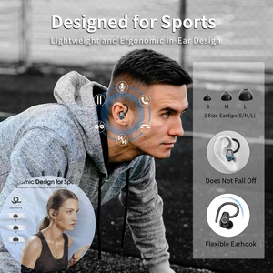 OTHC 059 Wireless For V5.3 <strong>Headphone</strong> Digital Display IPX-7 Waterproof Ear-Hanging Touch Control Stereo Sports Active Noise Gift - Product Image 2