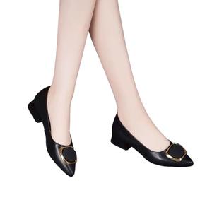 Zapatos de mujer de cuero Casual señoras bombas puntiagudas Beau Today vestido elegante Chic Point alta calidad Y2k con descuento moda - Product Image 5