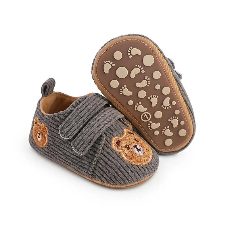 Bear Knit Spring Autumn Newborn Infant Toddler Boys Girls Anti slip soft sole front shoes