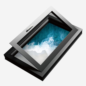 Fenêtre à battant moderne en aluminium, triple <span class=keywords><strong>vitrage</strong></span> isolant, ouverture vers l'extérieur, grille de sécurité, norme australienne, pour maisons australiennes - Product Image 1