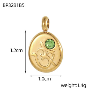 D621 Breloques vintage en forme de main, d'œil porte-bonheur et de cœur, thème <span class=keywords><strong>guitare</strong></span>, pour l'été et la plage, en acier inoxydable inaltérable, bijoux DIY en zircon - Product Image 6