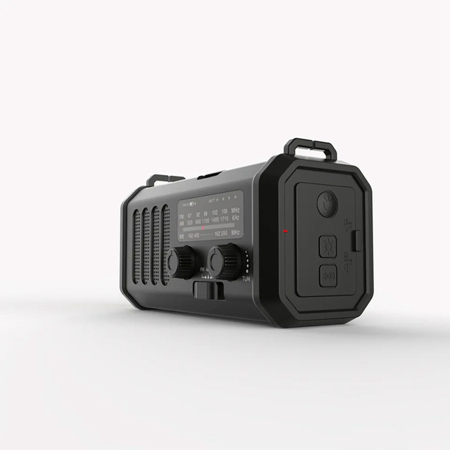 2025 New Arrival Hand Crank Solar Radio Charger Portable Radio Multifunctional Emergency Power Bank