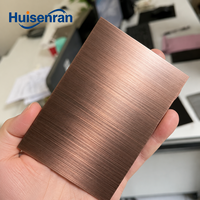 Tôle d'acier inoxydable colorée HSR, finition miroir, couleur bronze doré, tôle d'acier colorée en vente