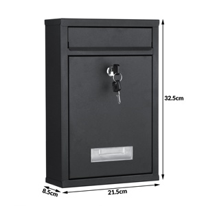 <strong>Outside</strong> Metal Wall Mounted Mailboxes with Keys Waterproof <strong>Letter</strong> <strong>Box</strong> - Product Image 6