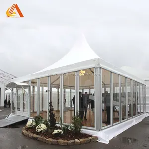 알루미늄 합금 구조 3x3m 5x5m 6x6m 8x8m 백색 투명한 닫집 UV 저항하는 탑파 천막