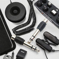 Revolution Connecteur de câble AUX en alliage personnalisé 3.5mm femelle vers 6.35mm mâle Adaptateur de prise TRS avec casque en laiton 1P Microphone