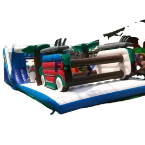 Castillo Inflable Pirata <span class=keywords><strong>de</strong></span> la <span class=keywords><strong>Mejor</strong></span> Calidad con Obstáculos y Tobogán Seco, Trampolín <span class=keywords><strong>de</strong></span> 6mx4m, PVC, Certificado CE, para Uso en Exteriores - Product Image 5