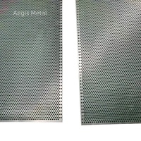 Plaque de maille métallique perforée en alliage de nickel-cuivre Monel 400, 1,2x2,4m, épaisseur 5mm, taille des trous 6mm