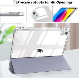 Trẻ em chống sốc Ipad trường hợp cho 10th/11th gen-rõ ràng không thấm nước chống bụi Acrylic coverpu Chất liệu <span class=keywords><strong>Tablet</strong></span> Bìa ipada16 - Product Image 2