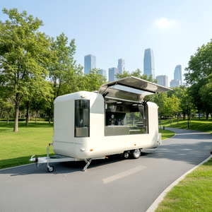 Rimorchio Mobile per Alimenti in Acciaio Inossidabile Progettato per la Produzione di Hamburger, Pizza e Gelato per Uso Commerciale e Catering - Product Image 2