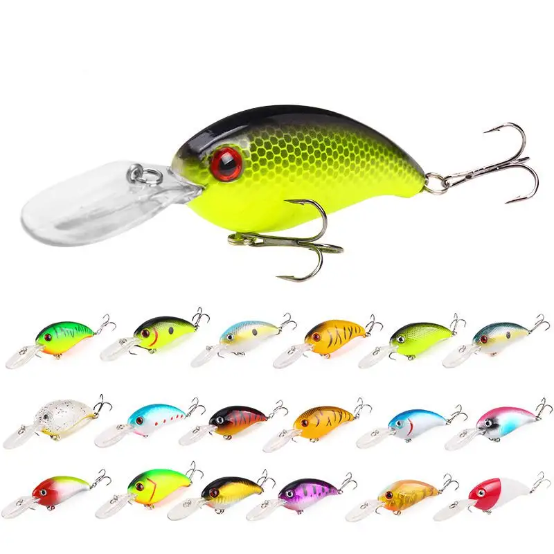 Balıkçılık yem 14g plastik balıkçılık cazibesi sert Crankbaits bas ve Pike için