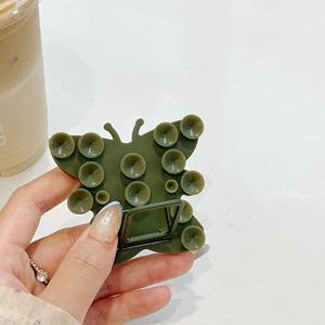 ที่ยึดโทรศัพท์แบบซิลิโคนพร้อมจุกดูดสุญญากาศ อุปกรณ์เสริมพกพาสะดวก รูปทรงผีเสื้อ แบบพับได้ ใช้ได้กับโทรศัพท์ทุกรุ่น ขายส่ง - Product Image 6