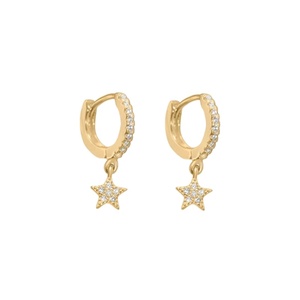 ROXI Light Luxury S925 Sterling <b>Silver</b> Geometric Star Diamond <b>Earrings</b> Ear Buckle Ear Jewelry Women - Product Image 1