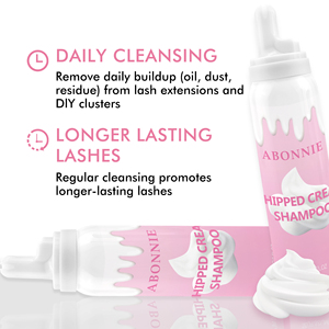 Abonnie Nhãn Hiệu Riêng Màu Hồng Đánh Kem Lash Dầu Gội Sữa Rửa Sạch Vegan Lông Mi Dầu Gội Kit Chai Màu Trắng Tùy Chỉnh Bọt Lash Dầu Gội - Product Image 6