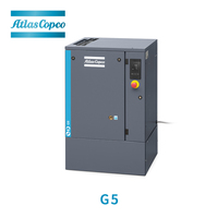 Compresseur d'air à vis rotatif monophasé Atlas Copco, petit modèle, 2,2 kW, 3 kW, 4 kW, 5,5 kW, 3 CV, 4 CV, 5 CV, 7 CV, 220 V, 50 Hz, 60 Hz, usage intensif