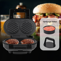 Machine à sandwich multifonctionnelle à double pot pour le chauffage du pain grillé et du steak Machine à petit-déjeuner
