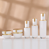 Contenant cosmétique à boucle en or blanc 30ml/50ml/100ml rechargeable pour lotion, sérum, usage industriel
