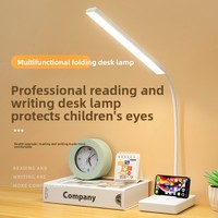 Lampe de bureau LED moderne et minimaliste, rechargeable, à commande tactile USB, protection oculaire, veilleuse de lecture pour étudiant, lumière d'ambiance, cadeau, commande par effleurement