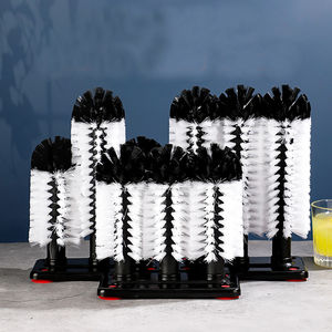 360 degrés cuisine évier vin tasse nettoyage brosse nettoyant plastique 3 têtes tasse épurateur outil pour <span class=keywords><strong>Pub</strong></span> Bar utilisation - Product Image 2