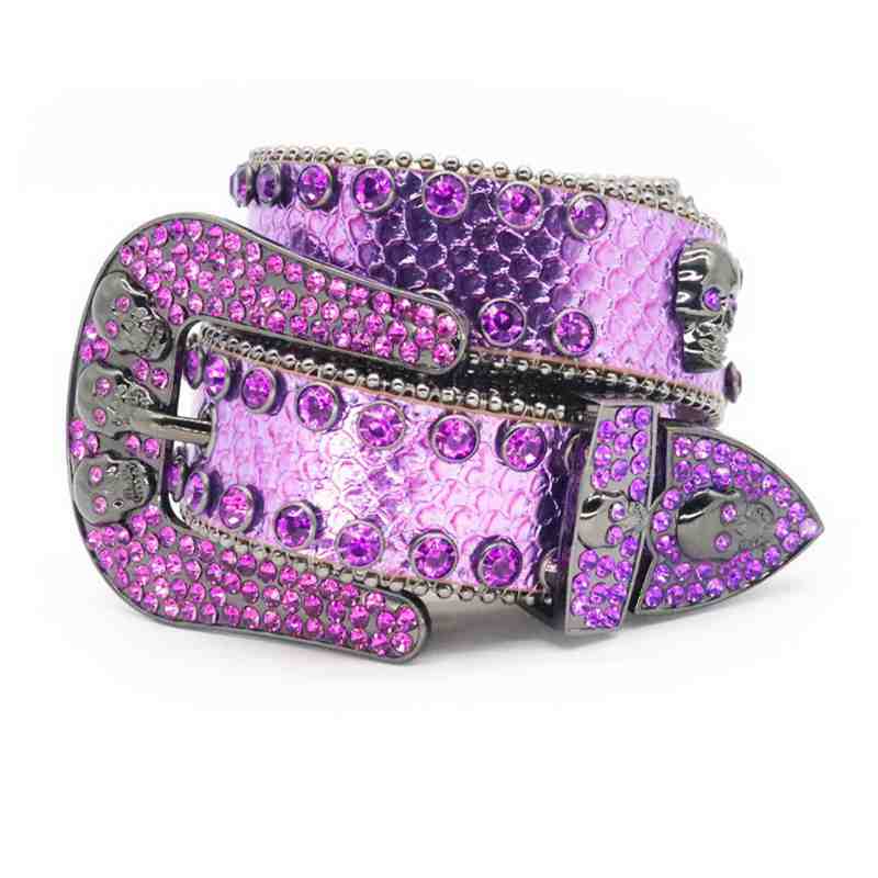 Пояс Bb со стразами для мужчин и женщин, ковбойский пояс в западном стиле из коровьей кожи с шипами для джинсов и брюк