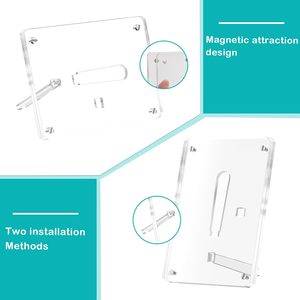 Magnetic Picture <b>Frames</b> with Removable Stand, Clear Acrylic Desktop Magnet Photo <b>Frame</b> Horizontal & Vertical Display - Product Image 4