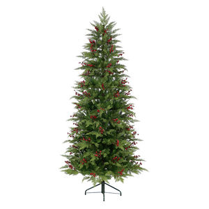 6ft 7ft 9ft 12ft çevre dostu yapay Merry <span class=keywords><strong>Christmas</strong></span> çam ağacı süsler kar beyaz koni noel ışıkları özelleştirilebilir Xmas - Product Image 2