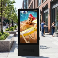 Kiosco con Pantalla Táctil para Exteriores, IP65 Resistente a la Intemperie, Pantalla LCD Digital de Alto Brillo Legible Bajo la Luz Solar para Calles de Ciudades y Lugares Turísticos