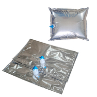 Sac à eau BIB aluminisé 20L en PE, sac à liquide en boîte, distributeur d'eau minérale et de jus avec bec verseur et valve papillon, sac de boisson aseptique
