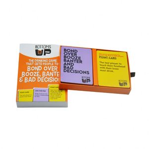 Jeu de cartes Bottoms Up : Faites la connaissance en buvant, plaisantez avec l'alcool, prenez des décisions imprudentes – Jeu de société avec cartes recto-verso finition brillante - Product Image 3