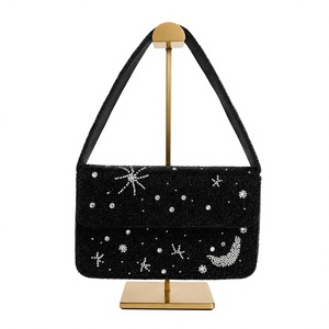 Designer Handbags Handbags for <b>Ladies</b> 2025 Handbag Femm Bag Pearl and Glass Beaded Bag Multicolor Beaded Handbag Floral Beaded - Product Image 4